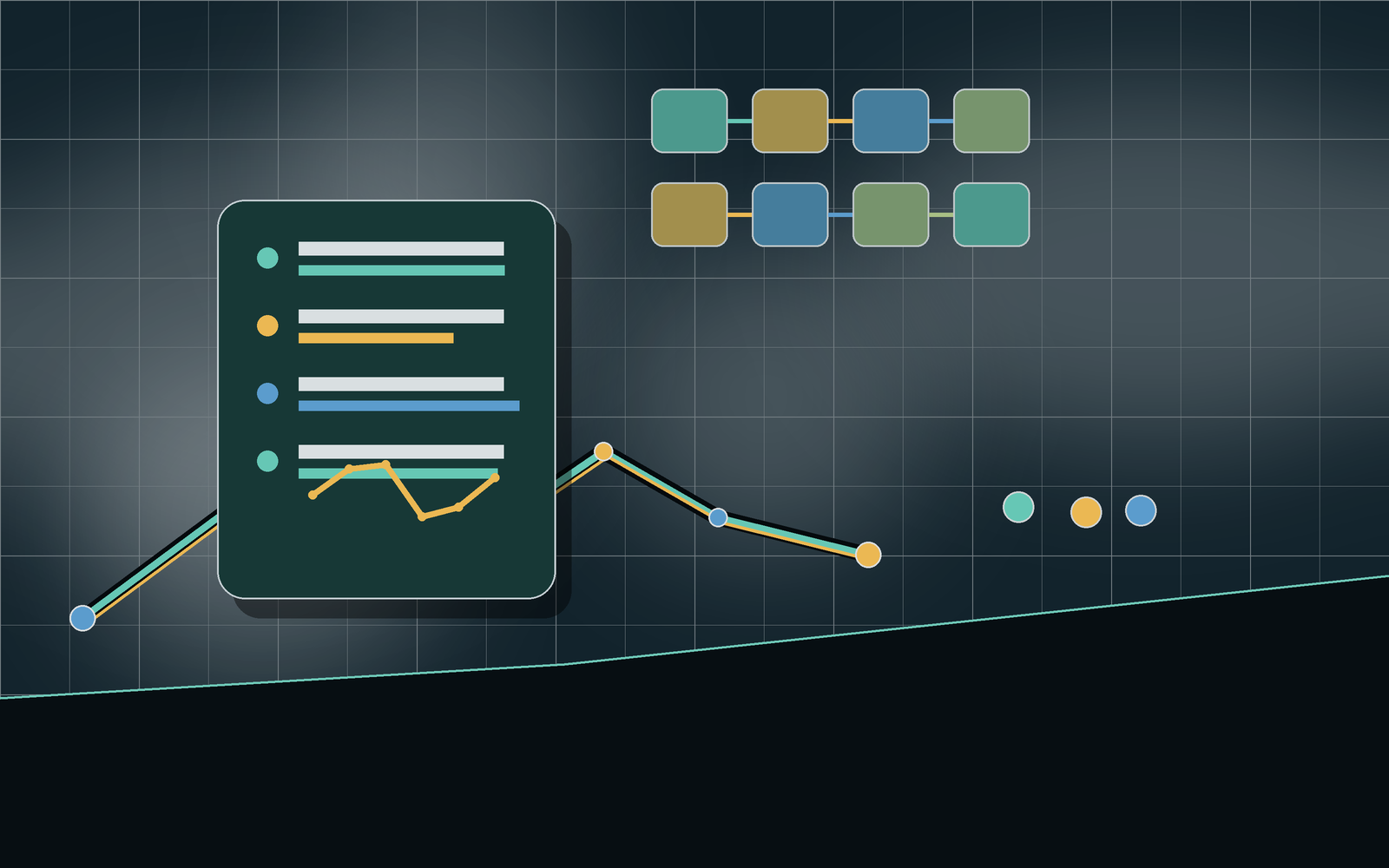 Add-on dashboard with modular feature cards and workout trends.