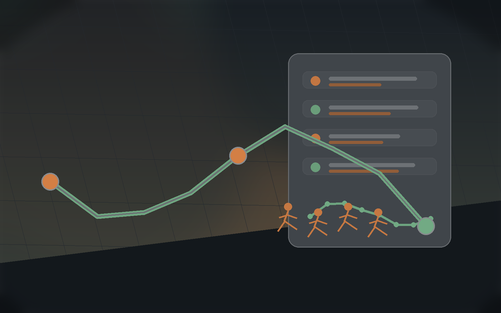 Free running plan dashboard with route and workout summary cards.
